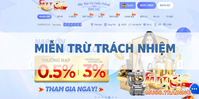 Những lý do Mu88 thực hiện miễn trừ trách nhiệm với người chơi