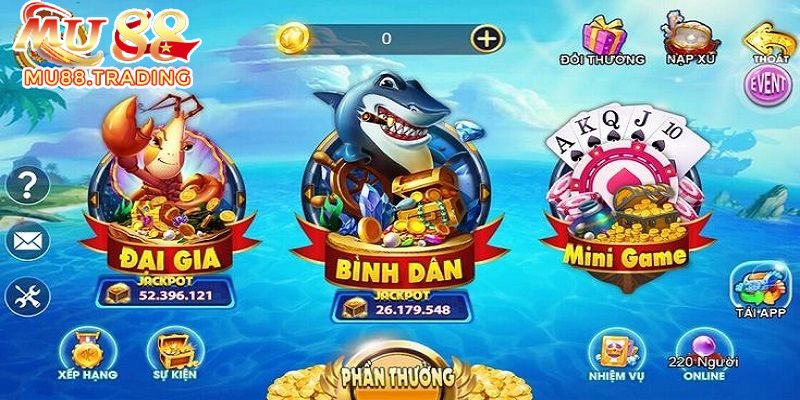 Bắn cá thần tài game săn cá nổ hũ được săn đón nhất